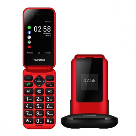 Telefunken Senior Phone S740 512 MB + 4 GB Rojo móvil libre  - LA TIENDA EN CASA - TELETIENDA - TELETIENDA EN CASA