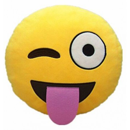 Cojín emoticono Guiño Lengua  - LA TIENDA EN CASA - TELETIENDA - TELETIENDA EN CASA