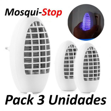 MosquiStop Anti-insectosPack 3 MosquiStop Lampara cazamosquitos eléctrica  - LA TIENDA EN CASA - TELETIENDA - TELETIENDA EN CASA