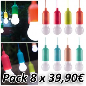 Bombilla Handy Led Colores (Pack 8 Unidades)  - LA TIENDA EN CASA - TELETIENDA - TELETIENDA EN CASA