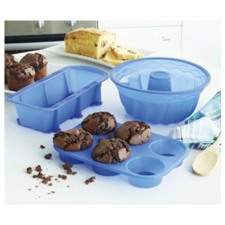 Molde para Pan y Pasteles Silicon Bakeware Set  - LA TIENDA EN CASA - TELETIENDA - TELETIENDA EN CASA